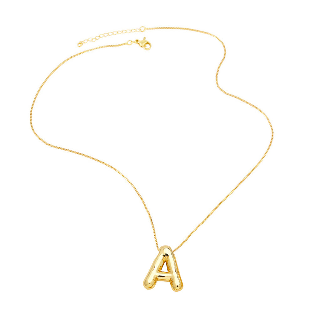 Wholesale 26 English Letters Necklace Clavicle Chain